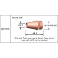 Tweco Mig Fackel Schweißdüse 24CT-50S